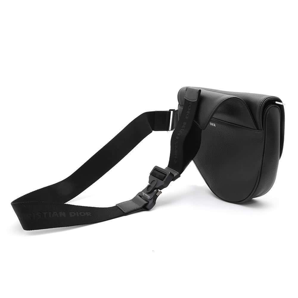 Christian Dior Body Bum Crossbody Belt Bag Saddle Leather Black - Picture 2 of 11